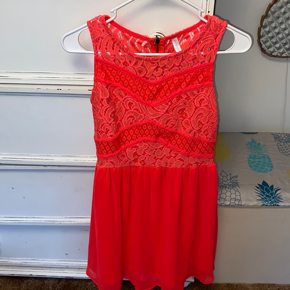 Xhilaration Bright Pink Sleeveless Dress